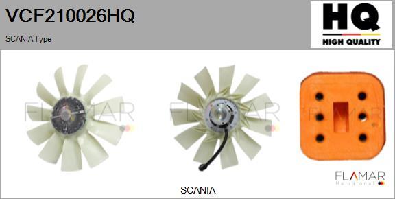 FLAMAR VCF210026HQ - Cupla, ventilator radiator aaoparts.ro