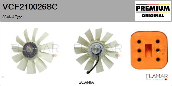 FLAMAR VCF210026SC - Cupla, ventilator radiator aaoparts.ro