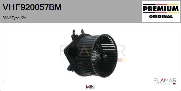 FLAMAR VHF920057BM
 - Ventilator, habitaclu aaoparts.ro
