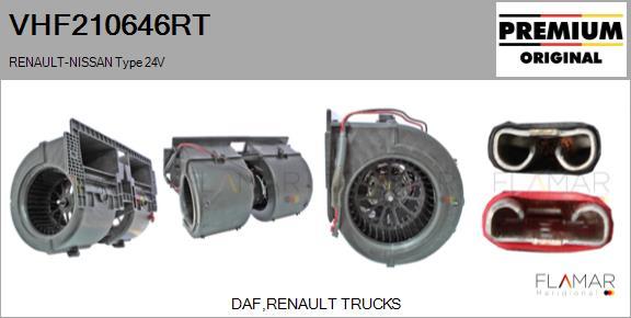 FLAMAR VHF210646RT
 - Ventilator, habitaclu aaoparts.ro