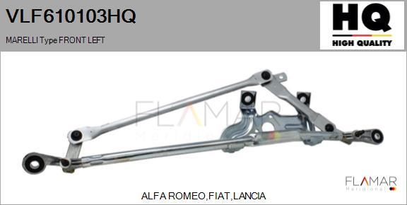 FLAMAR VLF610103HQ - Legaturi stergator parbriz aaoparts.ro