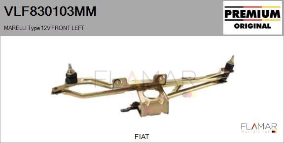 FLAMAR VLF830103MM - Legaturi stergator parbriz aaoparts.ro