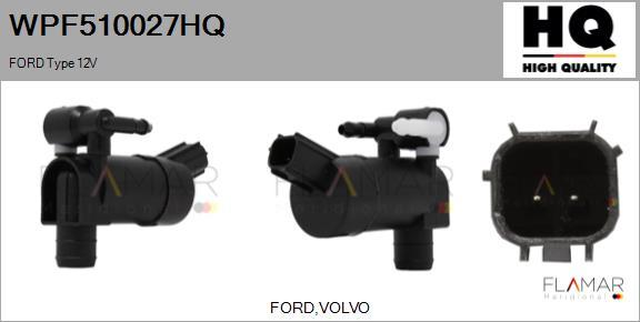 FLAMAR WPF510027HQ - Pompa de apa,spalare parbriz aaoparts.ro