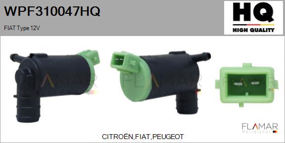 FLAMAR WPF310047HQ - Pompa de apa,spalare parbriz aaoparts.ro