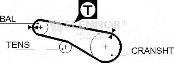Flennor 4963V - Curea de distributie aaoparts.ro