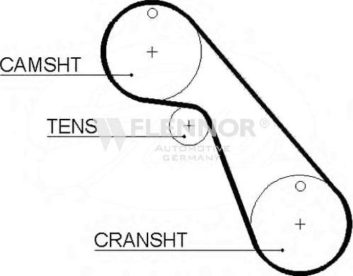 Flennor 4198 - Curea de distributie aaoparts.ro