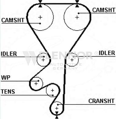 Flennor 4257V - Curea de distributie aaoparts.ro
