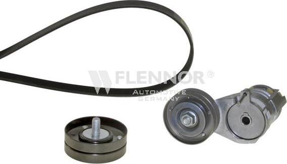 Flennor F916PK1548 - Set curea transmisie cu caneluri aaoparts.ro