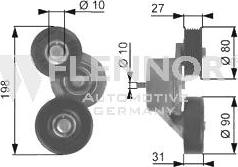 Flennor FS99387 - Rola ghidare / conducere, curea transmisie aaoparts.ro