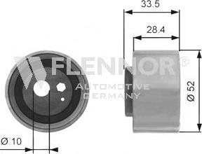 Flennor FS63491 - Rola intinzator,curea distributie aaoparts.ro
