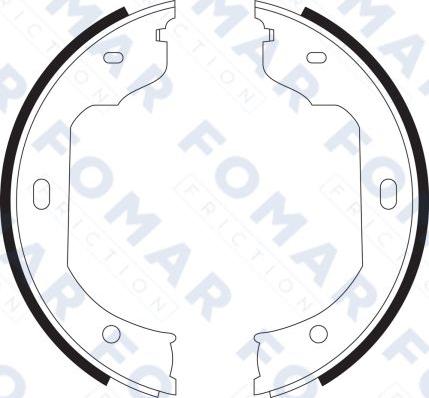 FOMAR Friction FO 9090 - Set saboti frana aaoparts.ro