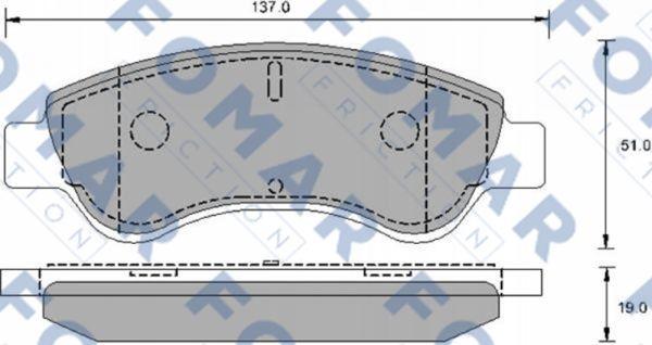 FOMAR Friction FO 906181 - Set placute frana,frana disc aaoparts.ro