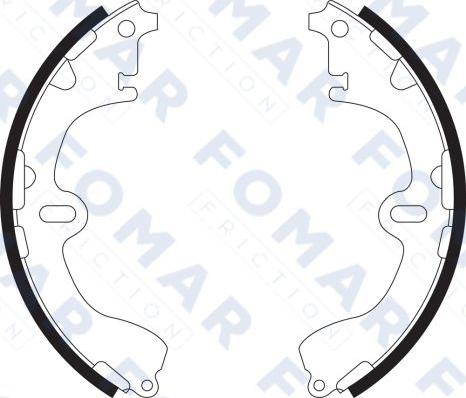 FOMAR Friction FO 9062 - Set saboti frana aaoparts.ro