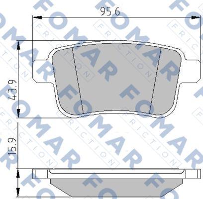 FOMAR Friction FO 935681 - Set placute frana,frana disc aaoparts.ro