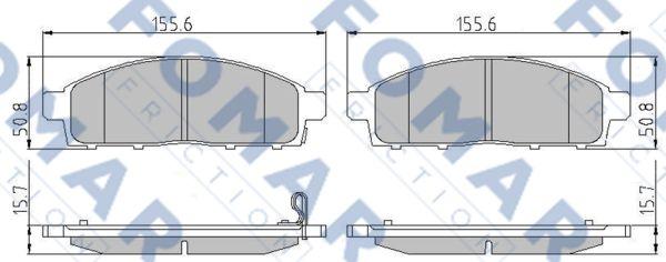 FOMAR Friction FO 933081 - Set placute frana,frana disc aaoparts.ro