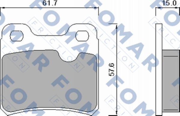 FOMAR Friction FO 445981 - Set placute frana,frana disc aaoparts.ro
