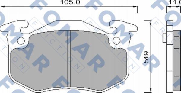 FOMAR Friction FO 435881 - Set placute frana,frana disc aaoparts.ro