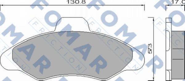 FOMAR Friction FO 432481 - Set placute frana,frana disc aaoparts.ro