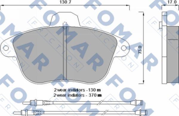 FOMAR Friction FO 593481 - Set placute frana,frana disc aaoparts.ro