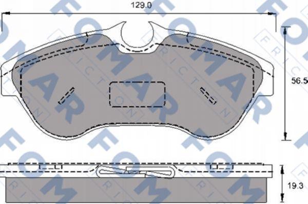 FOMAR Friction FO 693681 - Set placute frana,frana disc aaoparts.ro