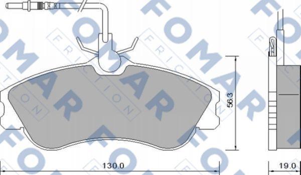FOMAR Friction FO 642681 - Set placute frana,frana disc aaoparts.ro