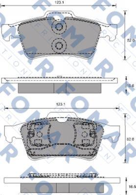 FOMAR Friction FO 686781 - Set placute frana,frana disc aaoparts.ro