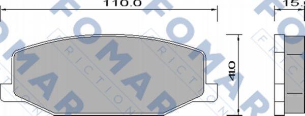 FOMAR Friction FO 634581 - Set placute frana,frana disc aaoparts.ro