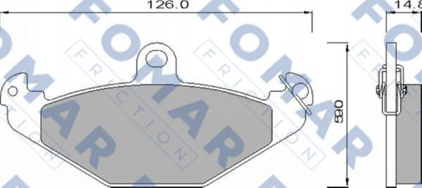 FOMAR Friction FO 625581 - Set placute frana,frana disc aaoparts.ro