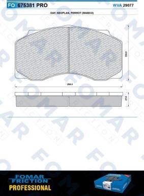FOMAR Friction FO 675381 - Set placute frana,frana disc aaoparts.ro