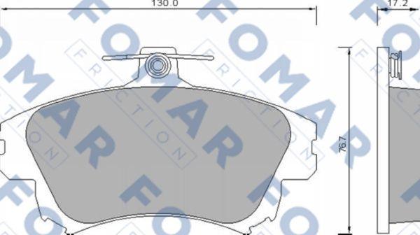 FOMAR Friction FO 677481 - Set placute frana,frana disc aaoparts.ro