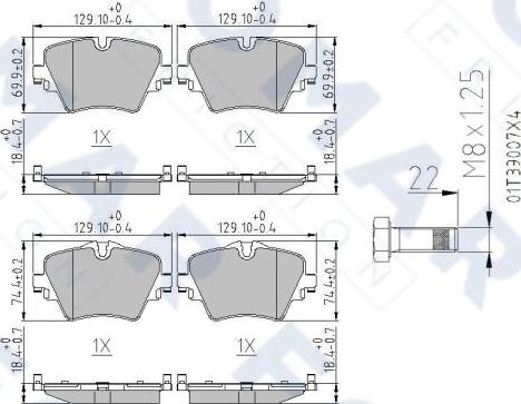 FOMAR Friction FO 267281 - Set placute frana,frana disc aaoparts.ro