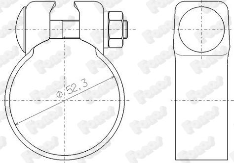 Fonos 81988 - Conector teava, sistem de esapament aaoparts.ro