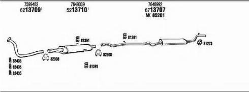Fonos FI50031 - Sistem de esapament aaoparts.ro