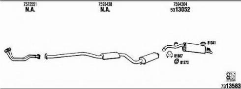 Fonos FI61223 - Sistem de esapament aaoparts.ro
