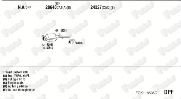 Fonos FOK118535C - Sistem de esapament aaoparts.ro