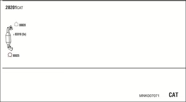 Fonos MNK007071 - Sistem de esapament aaoparts.ro