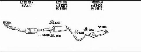 Fonos VW24004 - Sistem de esapament aaoparts.ro
