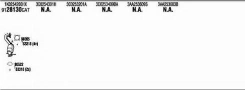 Fonos VWH00214 - Sistem de esapament aaoparts.ro