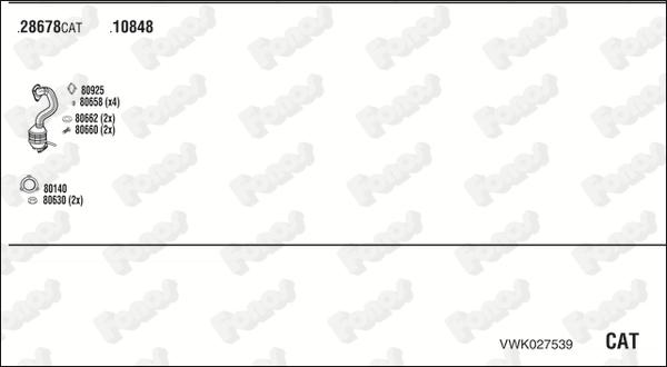 Fonos VWK027539 - Sistem de esapament aaoparts.ro