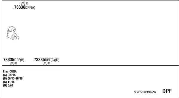 Fonos VWK109842A - Sistem de esapament aaoparts.ro