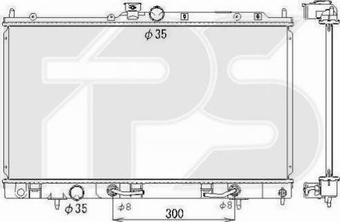 FPS FP 48 A1359-X - Radiator, racire motor aaoparts.ro