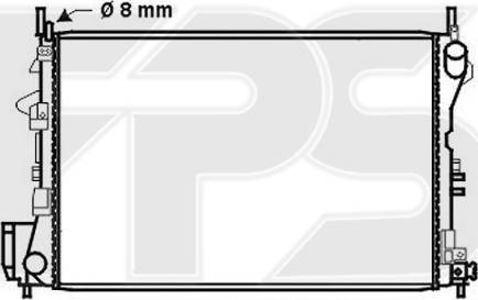 FPS FP 52 A315 - Radiator, racire motor aaoparts.ro