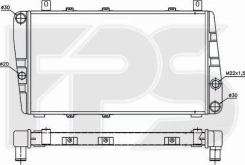 FPS FP 64 A622 - Radiator, racire motor aaoparts.ro