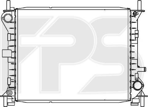 FPS FP 28 A179 - Radiator, racire motor aaoparts.ro