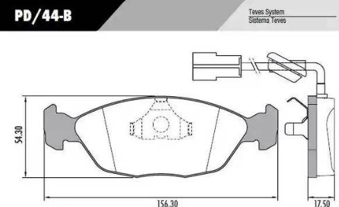 FRAS-LE PD44B - Set placute frana,frana disc aaoparts.ro