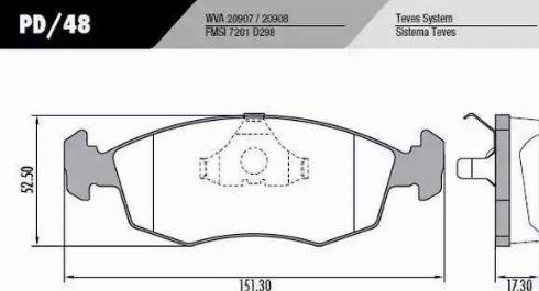 FRAS-LE PD48 - Set placute frana,frana disc aaoparts.ro