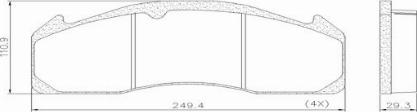 FRAS-LE PD/529-K008 _ CV Advan - Set placute frana,frana disc aaoparts.ro