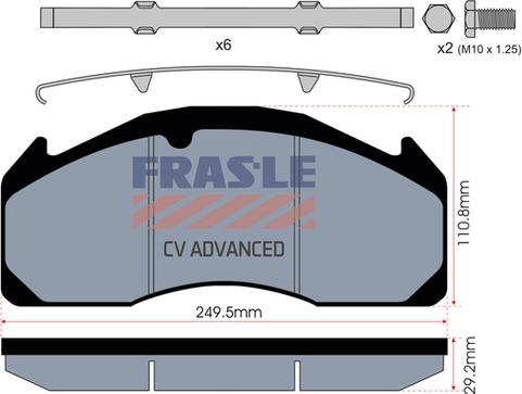 FRAS-LE PD/529-K008-CV - Set placute frana,frana disc aaoparts.ro