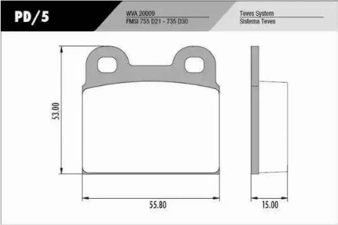 FRAS-LE PD/5 - Set placute frana,frana disc aaoparts.ro