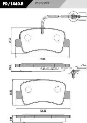 FRAS-LE PD/1440-B - Set placute frana,frana disc aaoparts.ro